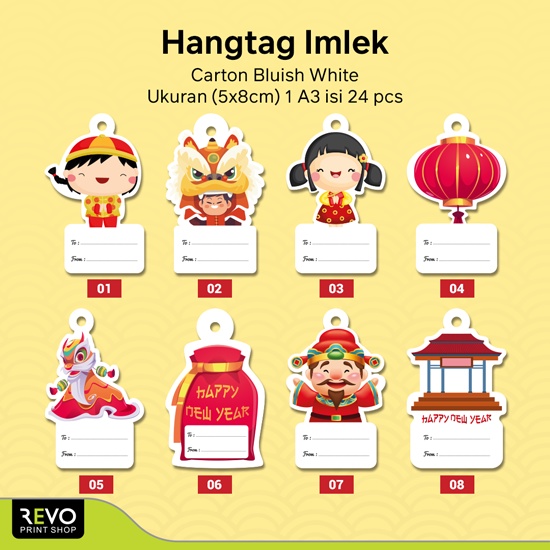 

Hang Tag Imlek / Tag Imlek /Label Tag /Cetak Hang Tag Chinese new year