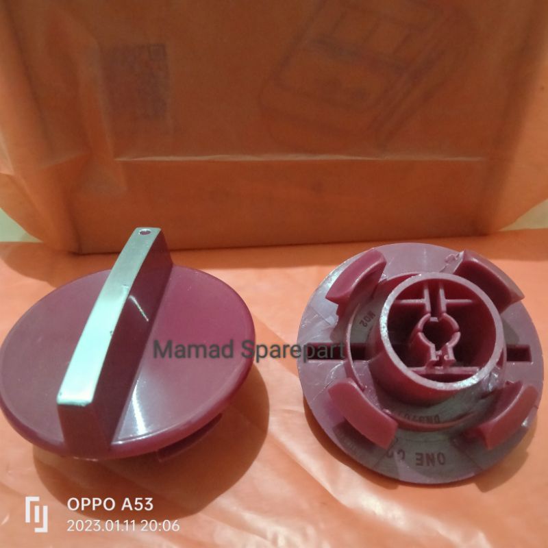 knop mesin cuci Polytron warna merah