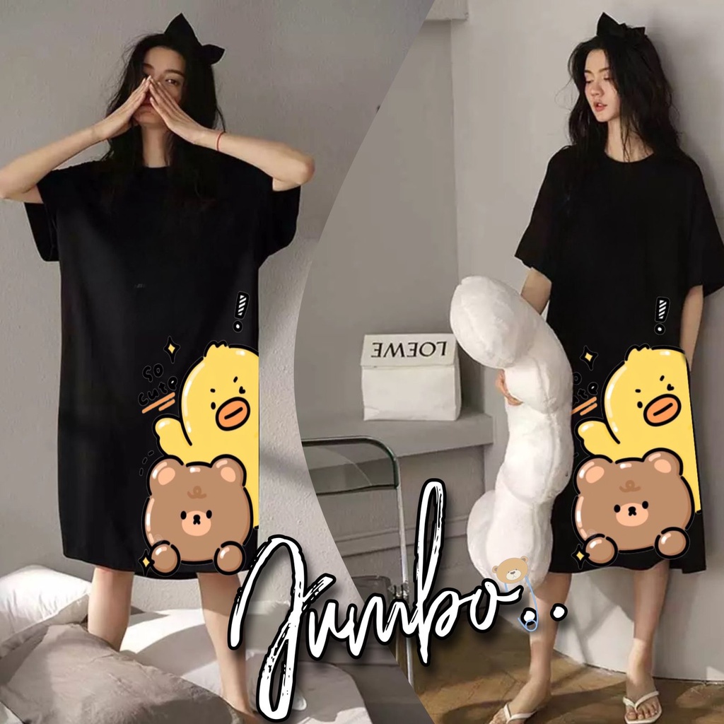 VS GG  -  long dress JUMBO wanita DUCK BEBEK - konveksi murah tanah abang