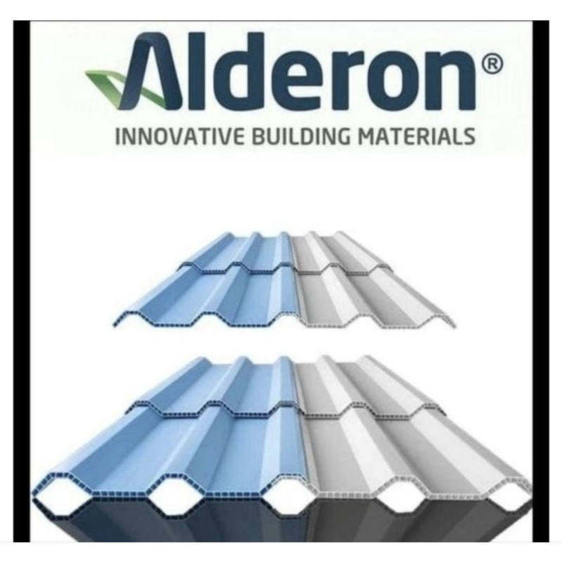 atap alderon upvc twinwall double layer