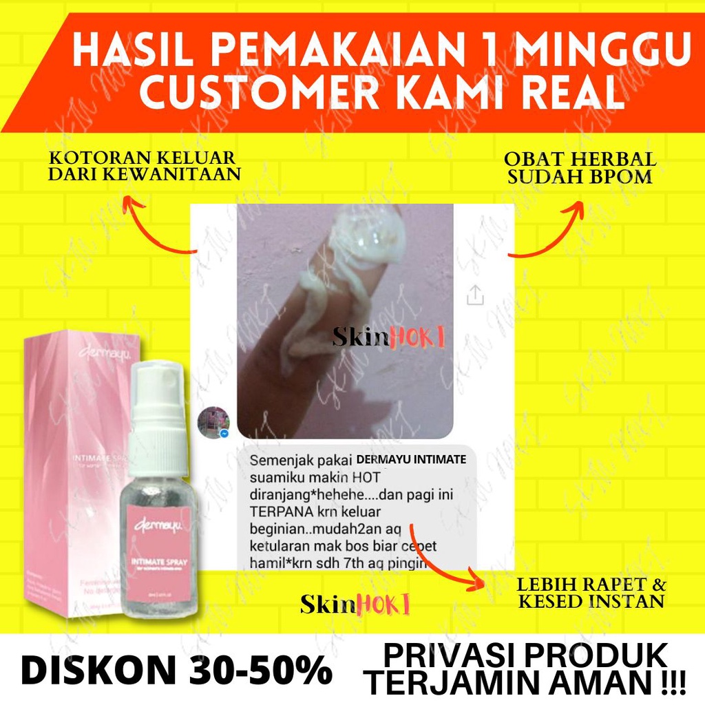 PERAPAT MISS V PERMANEN DERMAYU INTIMATE SPRAY 20ML PERAWATAN KEWANITAAN ORIGINAL BPOM