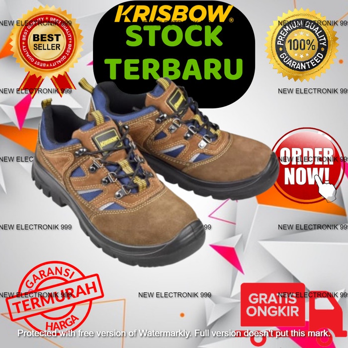 Safety Krisbow Sepatu Pengaman Prince 4In Coklat Safety Shoes Prince 4In