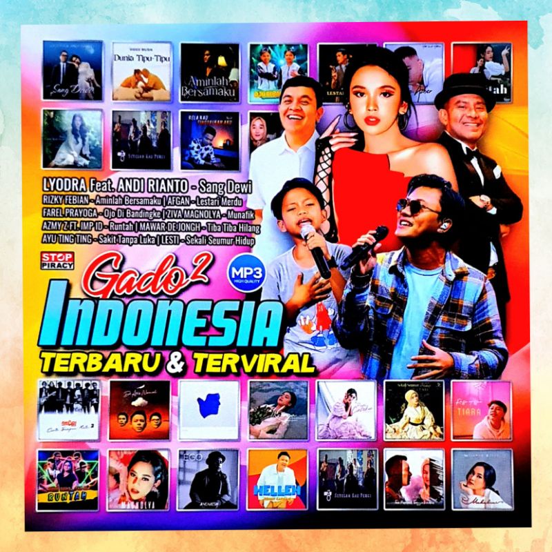 KASET CD MP3 GADO-GADO INDONESIA TERBARU DAN TERVIRAL - KASET POP INDONESIA - KASET POP VIRAL - KASE