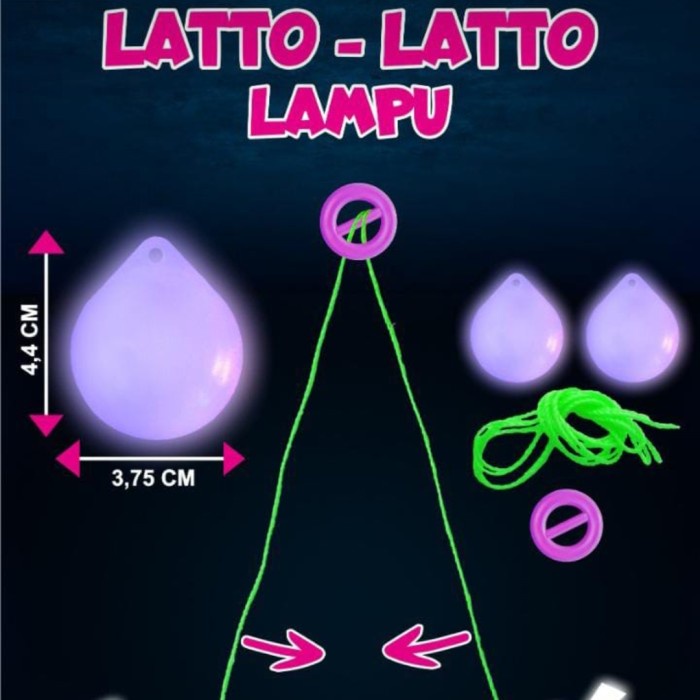 lato lato glow in the dark fosfor mainan anak LATTO LATTO