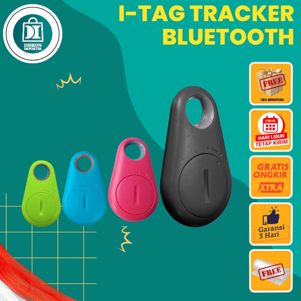 iTag Smart Bluetooth Tracker Wireless Remote Shutter Alat Pelacak Barang Hilang Pendeteksi barang Hilang