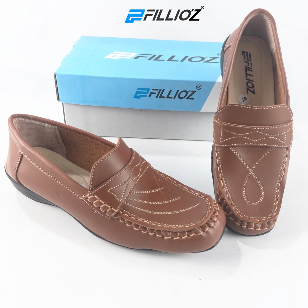 Sepatu Slip On Wanita Kerja Fillioz SKP71 Berkualiatas