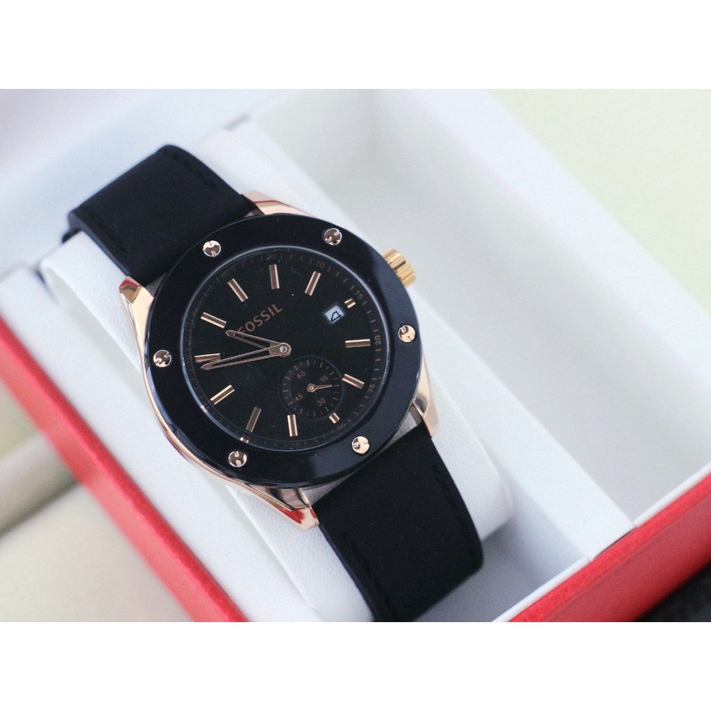 BEST SELLER JAM TANGAN FS WANITA J105 TALI RUBBER TANGGAL AKTIF BODY BULAT DM 3.5CM FREE BOX &amp; BATERAI || JAM TANGAN FASHION WANITA JAM TANGAN CEWEK MURAH