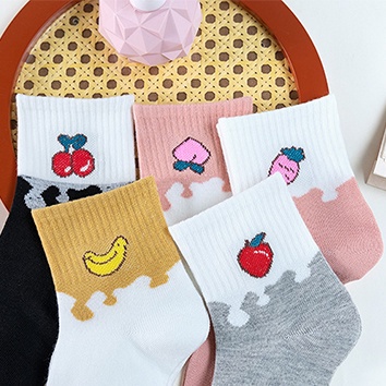 ⭐️𝐈𝐇𝐒 𝟕𝟗𝟒 𝐋𝐚𝐦𝐩𝐮𝐧𝐠⭐️Kaos Kaki Wanita Motif Buah Buahan Kaos Kaki Panjang Fashion Korea