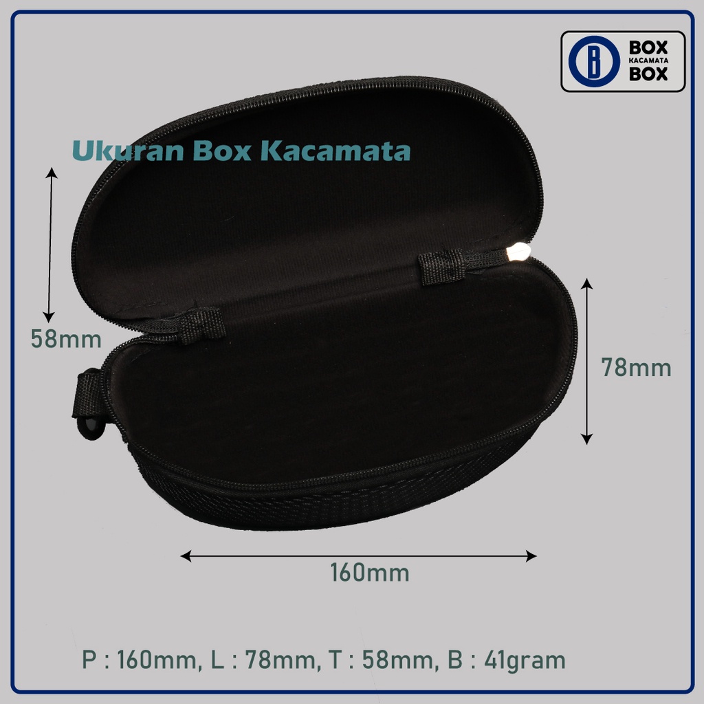 Box Tempat Kacamata / Box Kacamata Resleting Box Sunglasses Motif Oversized Terbaru Waterproof S