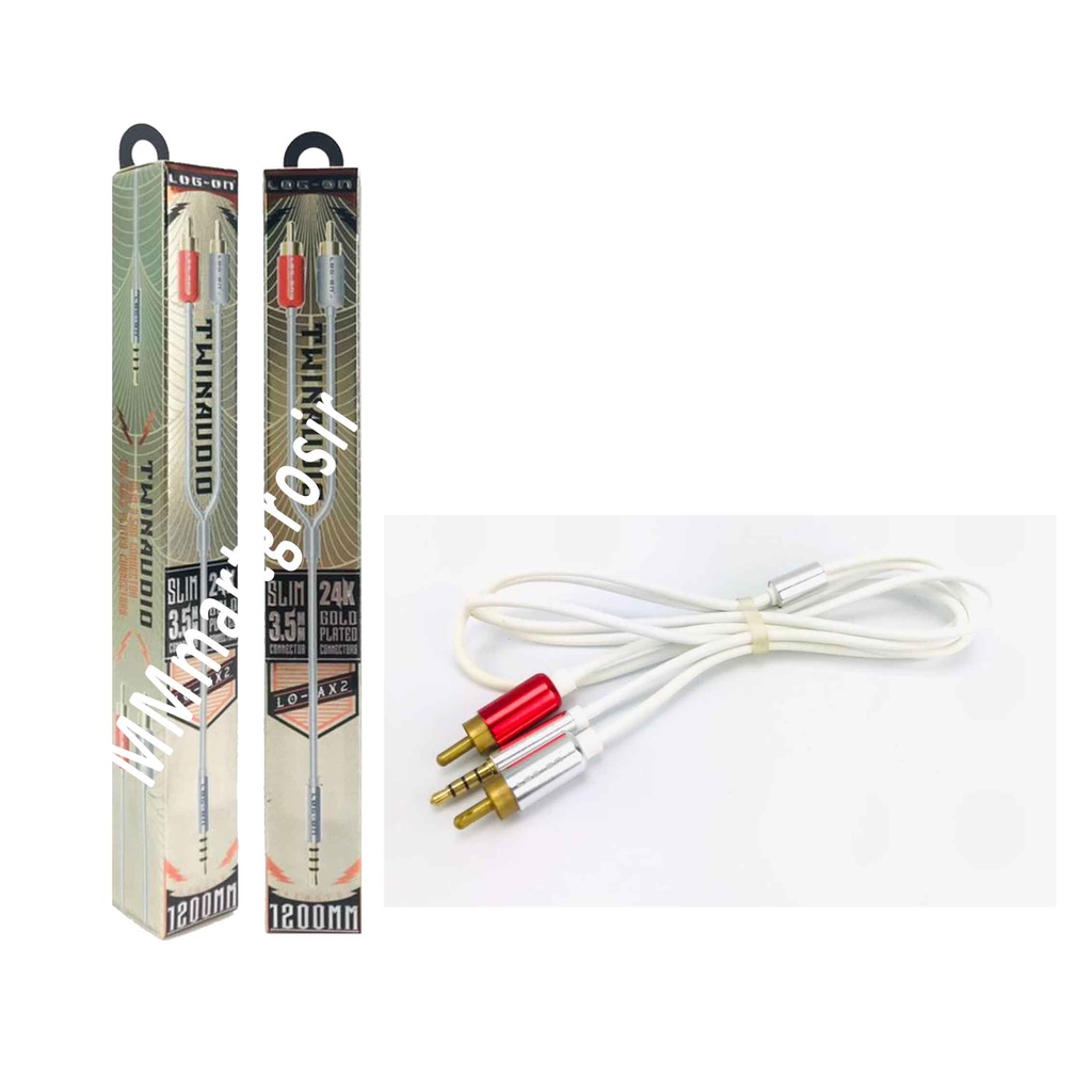 Kabel AUX/ Log-on/ Twin Audio/ Kabel 1200mm