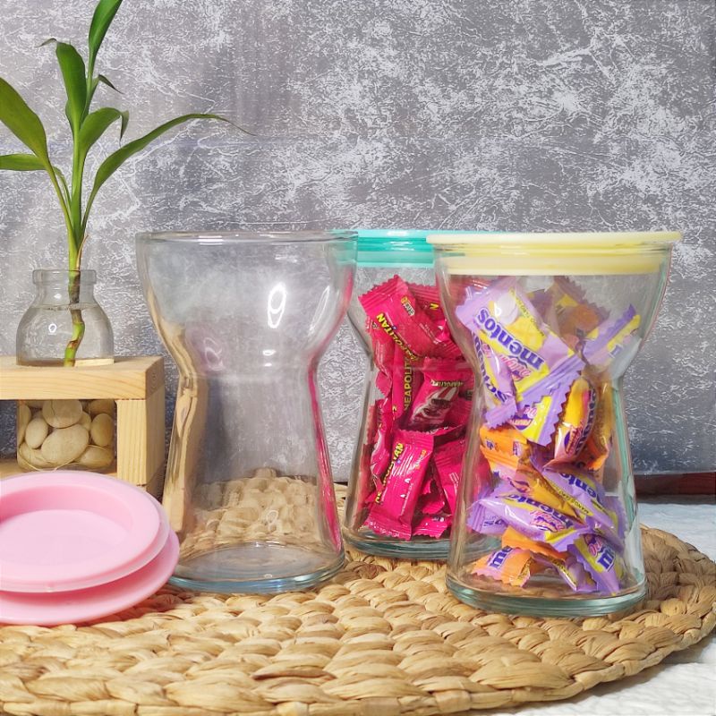 Toples Kaca Kedap Udara / Toples Kue Kering Permen / Toples Unik