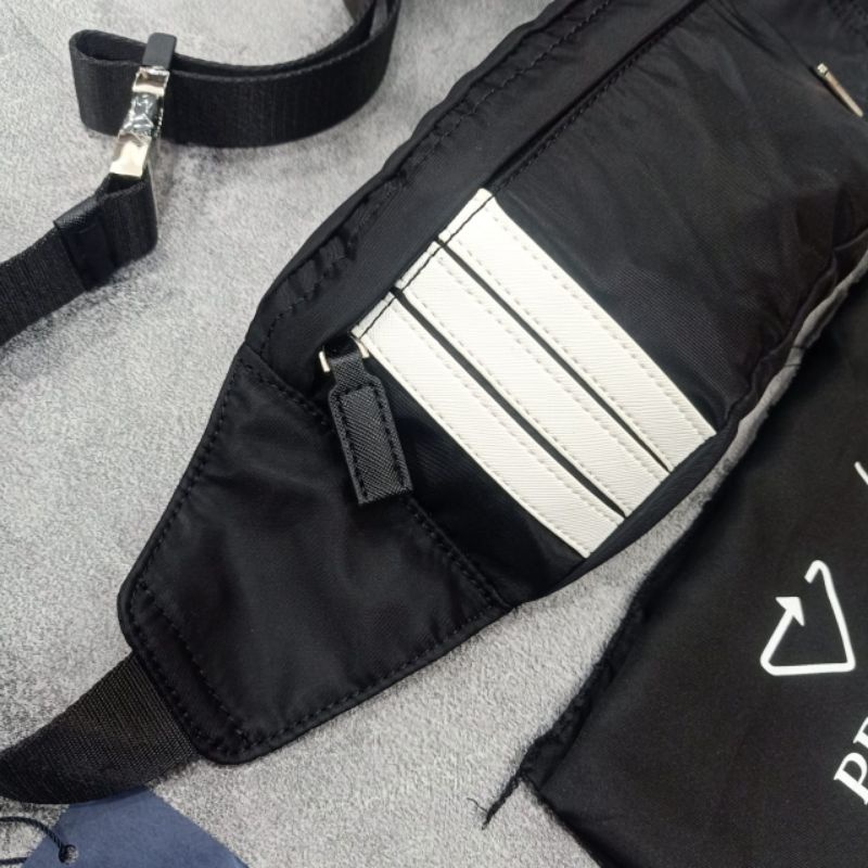 Waistbag Prada x Adidas Nylon Belt Bag Tas Pinggang Super Premium Quality