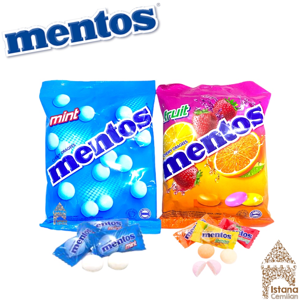 Permen Mentos Fruity Delight / Mint / Fruit Bag isi 50 butir