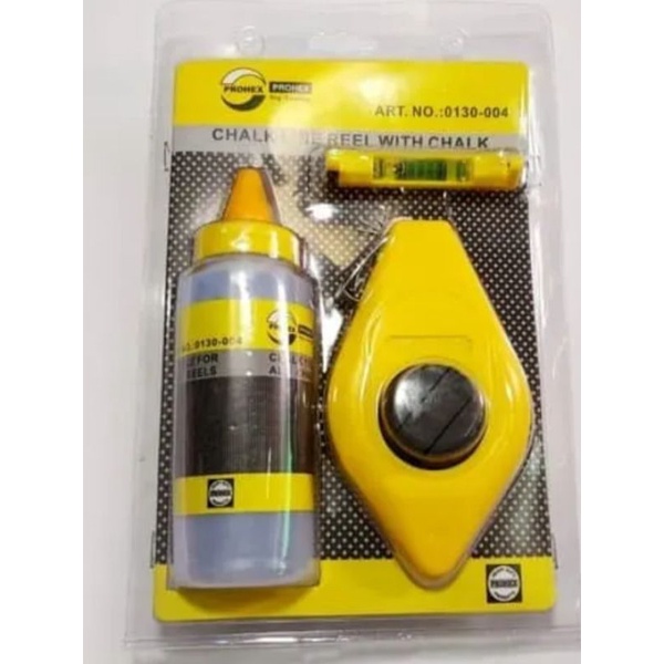 

penggaris benang set + kapur +waterpas prohex,lot tukang ada kapur dan waterpas prohex