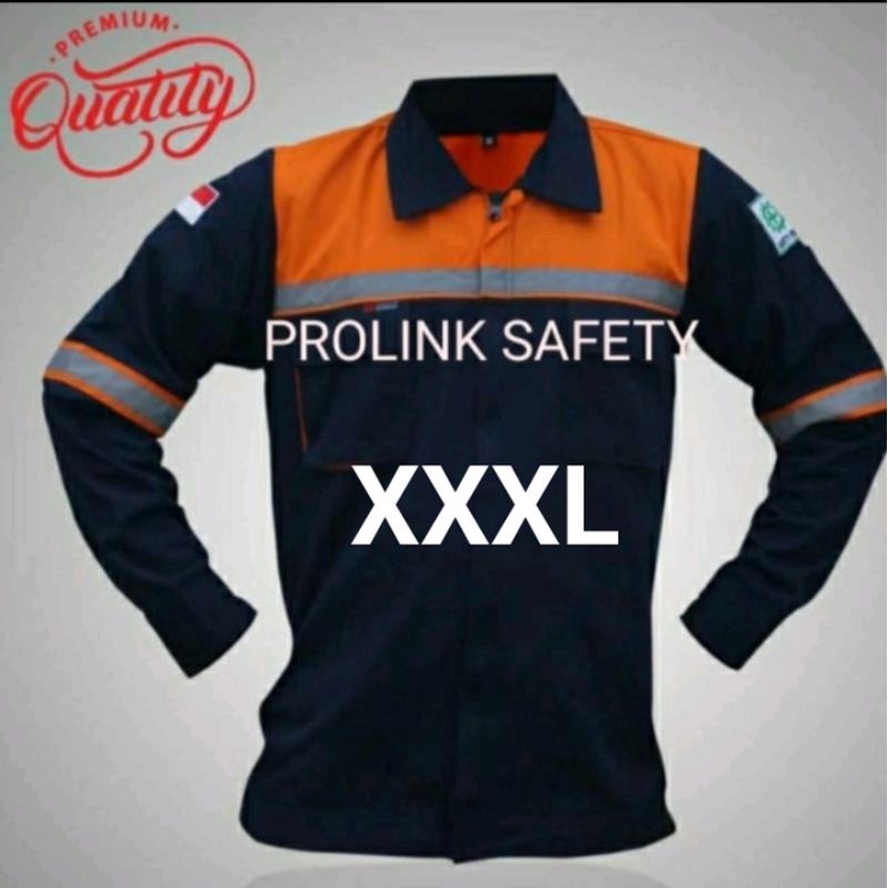 SERAGAM SAFETY JUMBO NAVY ORANYE 3XL XXXL RESLETING