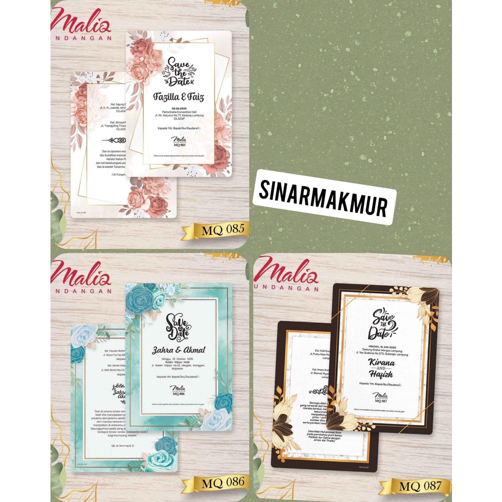 Undangan Maliq 85, Maliq 86, Maliq 87