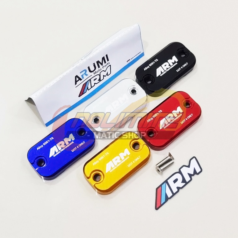 Cover Master Rem ARM Tutup Oli Minyak Full CNC Vario 125 150 NEW LED
