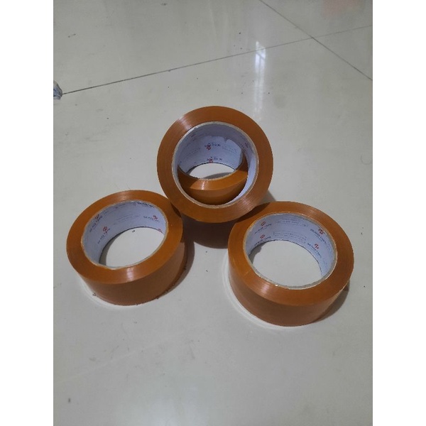 

Lakban coklat isi 100 yard lebih tebal dan kokoh berat 200 gram