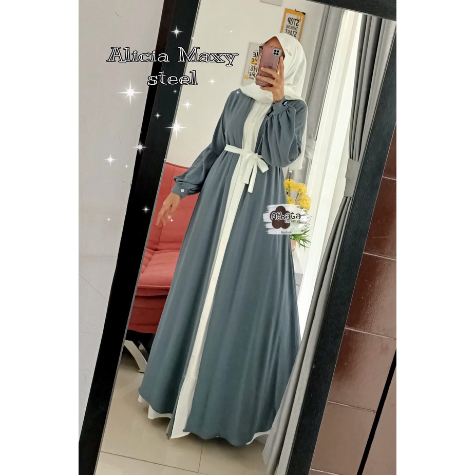 [JOIN RESELLER] Produk Original Athata By Dzee/ Gamis Busui Alicia Maxy