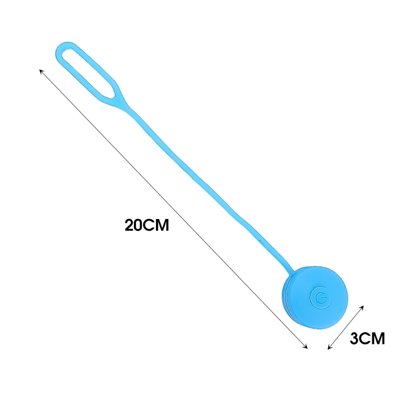 3mode Silikon Lampu Sepeda LED Kedip/Tahan Air Visibilitas Tinggi Hiking Lamp Kancing Bertenaga Baterai Liontin Tas Sekolah