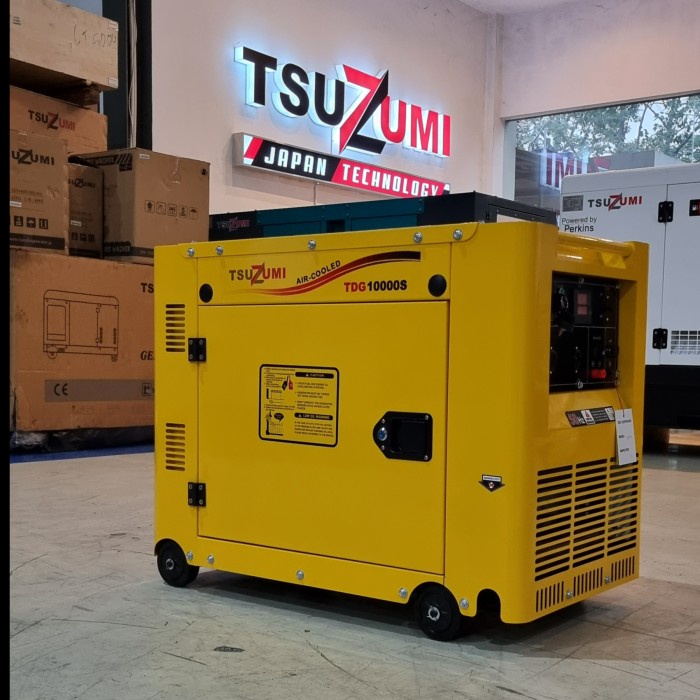 Genset 7000 watt 7500 watt Silent Diesel TSUZUMI TDG 10000 S 9 kva