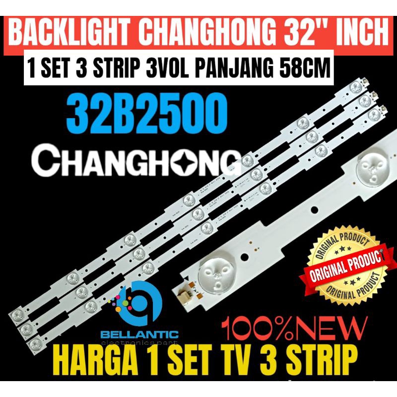 BACKLIGHT TV LED CHANGHONG 32"INCH 32B2500 BACKLIGHT TV LED 32 INCH