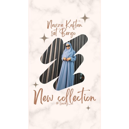 Naura Kaftan Set Bergo