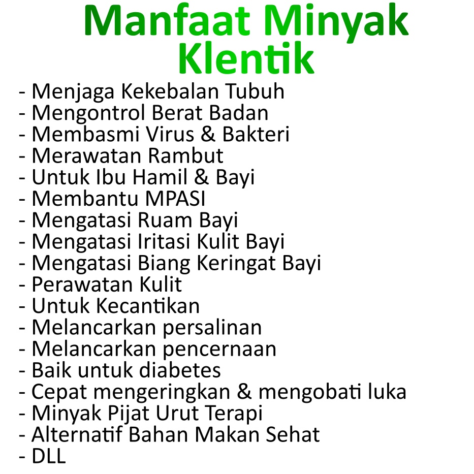 Minyak Klentik Minyak Kelapa Murni 250 ml Minyak Kelapa Asli 100% Tanpa Campuran