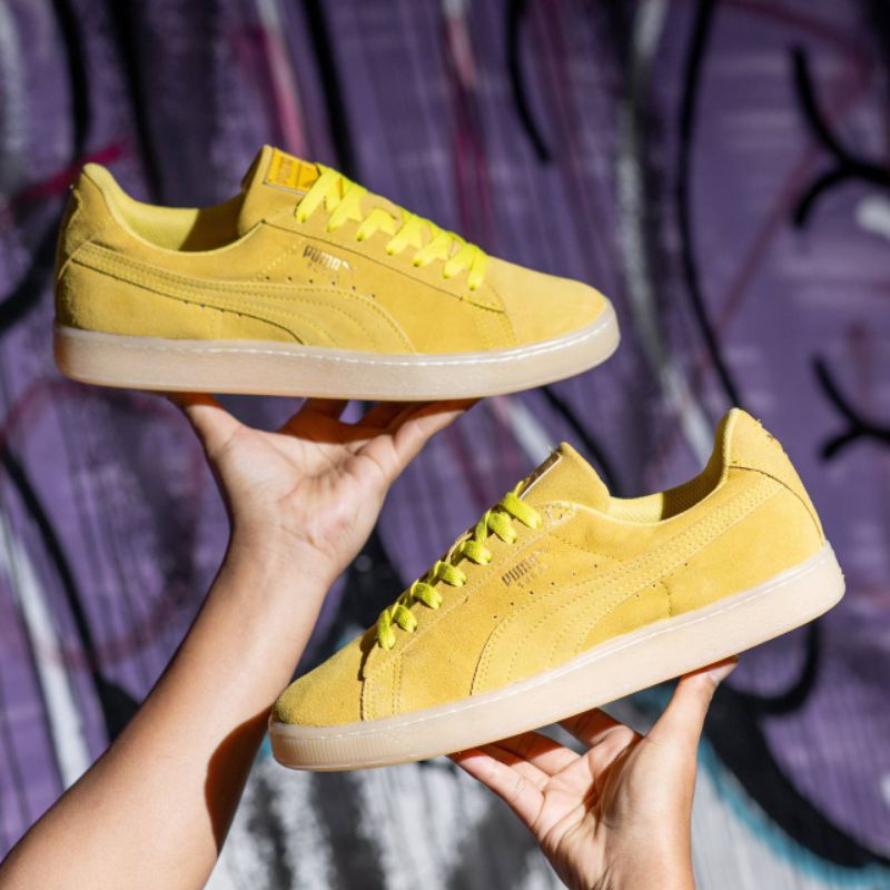 Sepatu Pm Suede Yellow Athletic Original OEM Sepatu Pria