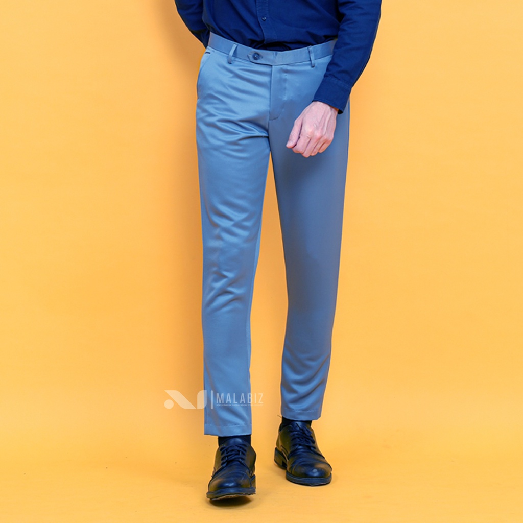 SKY - Celana Model Pencil Malabiz Skinny Ketat Untuk Acara Formal Kerja Kantor Bisnis Cassual Celana Kerja Pencil Celana Kantor Pencil Celana Formal Pencil Ketat Ultra SLim fit