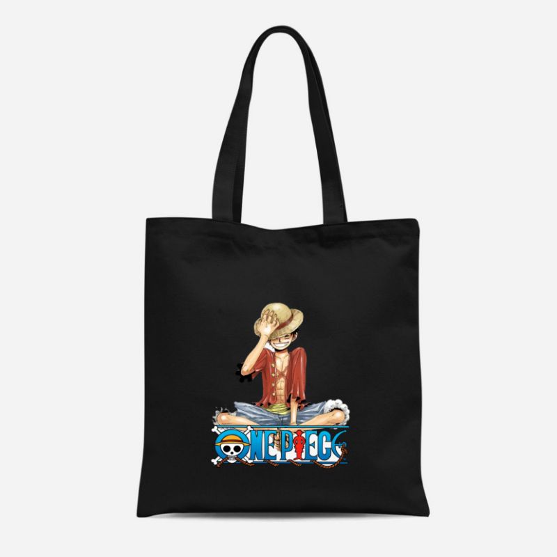 Tote bag Tas Kanvas Resleting Termurah One Piece Pria Wanita