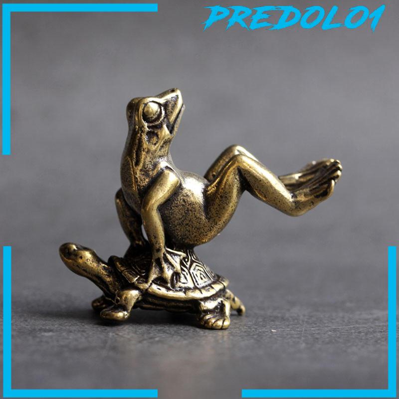 [Predolo1] Patung Kura Kodok Lucu Miniatur Alat Peraga Koleksi Dekorasi Desktop Kantor