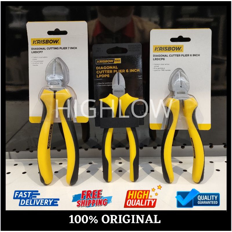 Krisbow Tang potong Diagonal 6 & 7 inch