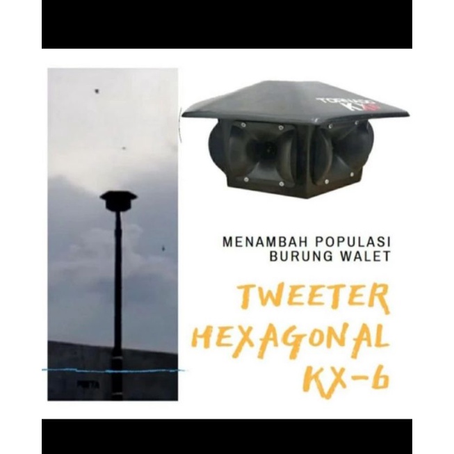 Tweeter Hexagonal 6 sisi pemanggil walet pengumpul walet
