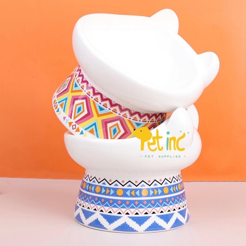 Premium Inca ceramic healthy spine high bowl