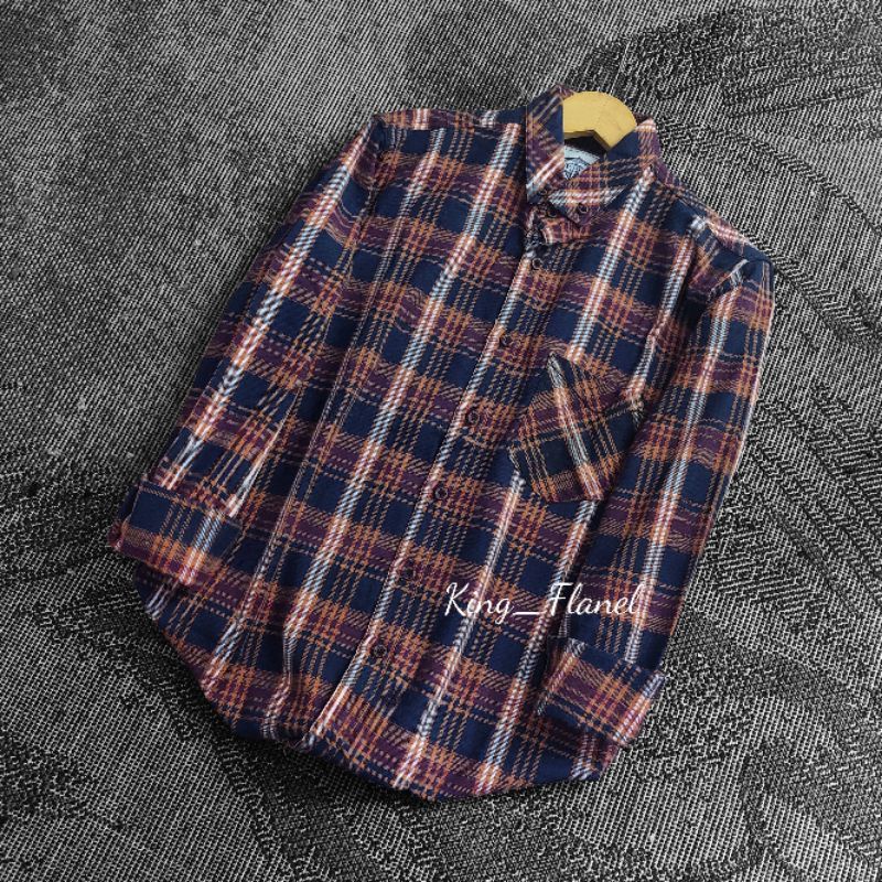 kemeja Flanel coklat / kemeja vintage / kemeja shirt / kemeja kerja / kemeja formal / kemeja kerja p