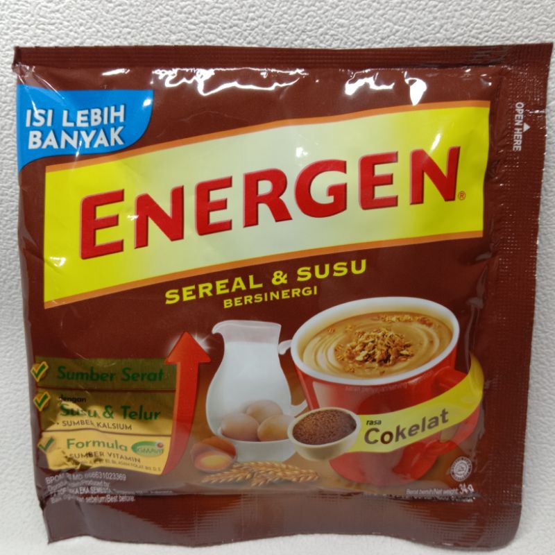 

Bny31 Energen coklat renteng isi 10 sachet x 34gr