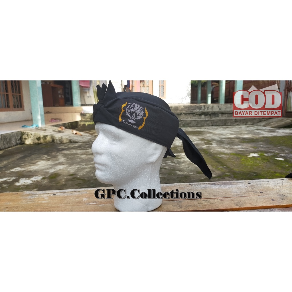 Blangkon Dewasa Motif Sablon Macan - Ikat Kepala Dewasa Motif Sablon Macan COD