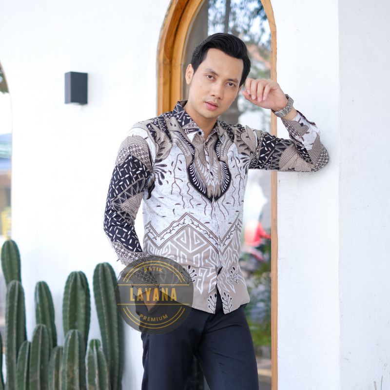 Kemeja Batik Wag Kang Slimfit Premium Baju Formal Nonformal