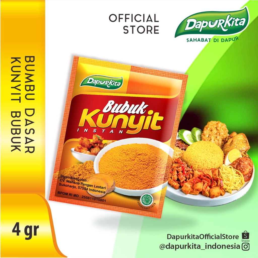 

KUNYIT BUBUK DAPURKITA 1 Renteng @12 Sachet
