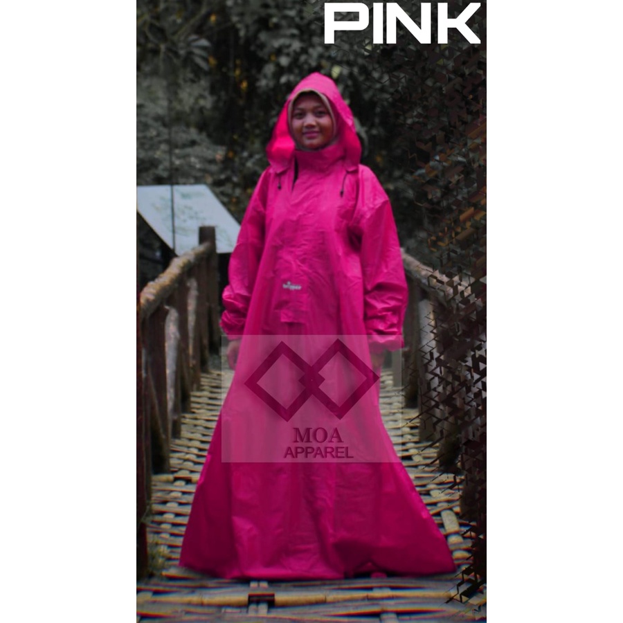 JAS HUJAN SYARI /JAS HUJAN GAMIS LANGSUNGAN BAGUS MURAH WARNA/RAIN COAT GAMIS/RAIN COAT SYARI PINK K