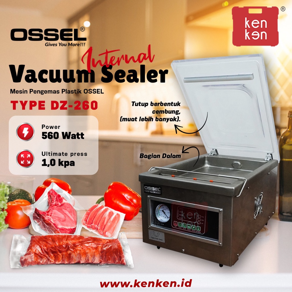 OSSEL Vacuum Sealer Dz 260 Ossel Vakum Makanan DZ 260 Ossel Vacuum Makanan Vakum OSSEL