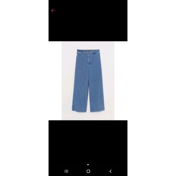 Preloved wide high Ankle jeans hnm size 34p