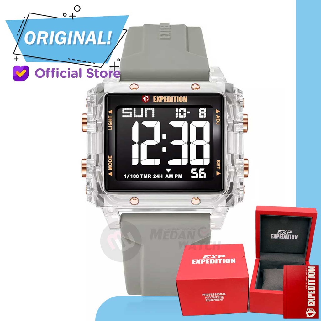 Jam Tangan Pria-Wanita Digital Expedition 6817MH E6817 E 6817 MH 6817 MHRRGBALG Original Garansi Res