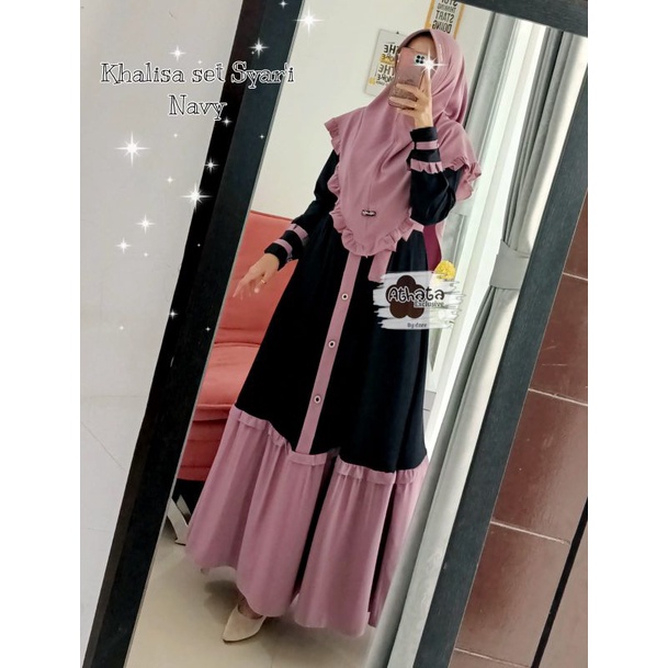 KHALISA SET SYAR'I EXCLUSIVE ATHATA BY DZEE/SET SYAR'I EXCLUSIVE ATHATA BY DZEE/SET SYAR'I ATHATA/GA