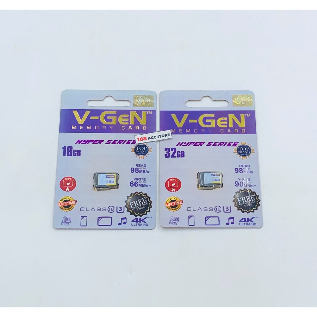 MEMORY CARD MICRO SD V-GEN 16GB 32GB KELAS 10 / VGEN HYPER SERIES