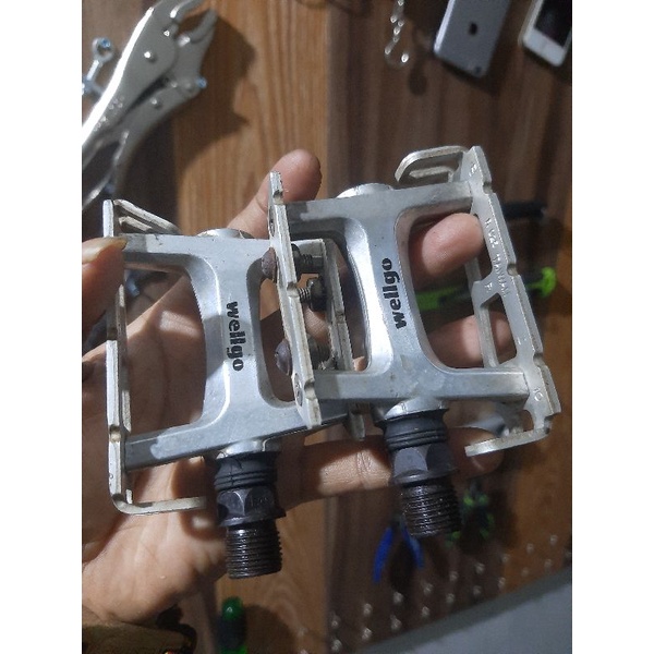 pedal wellgo second bisa untuk toeclip