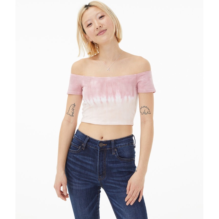 Aeropostale Off Shoulder Crop Top