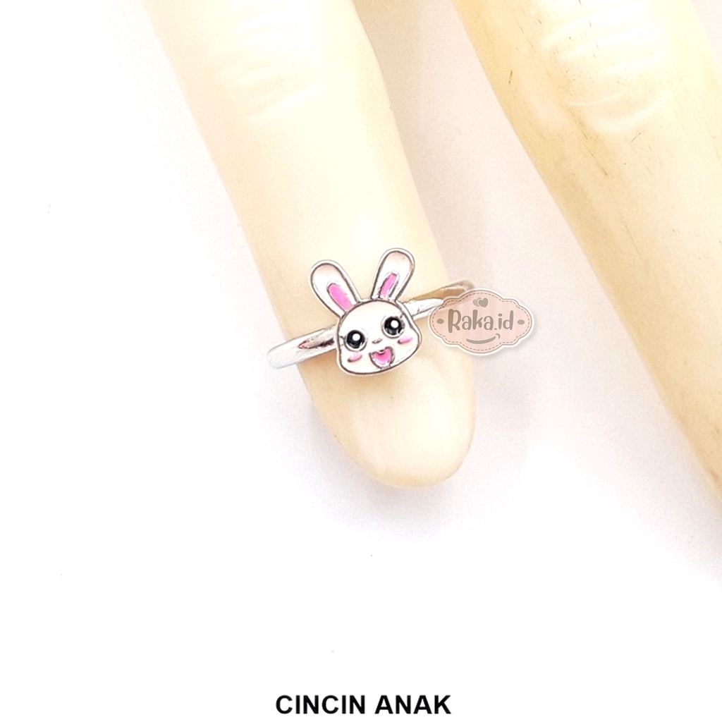 Cincin Anak Motif Rabbit Kelinci Bunny Pink Perhiasan Cantik Anak 1031