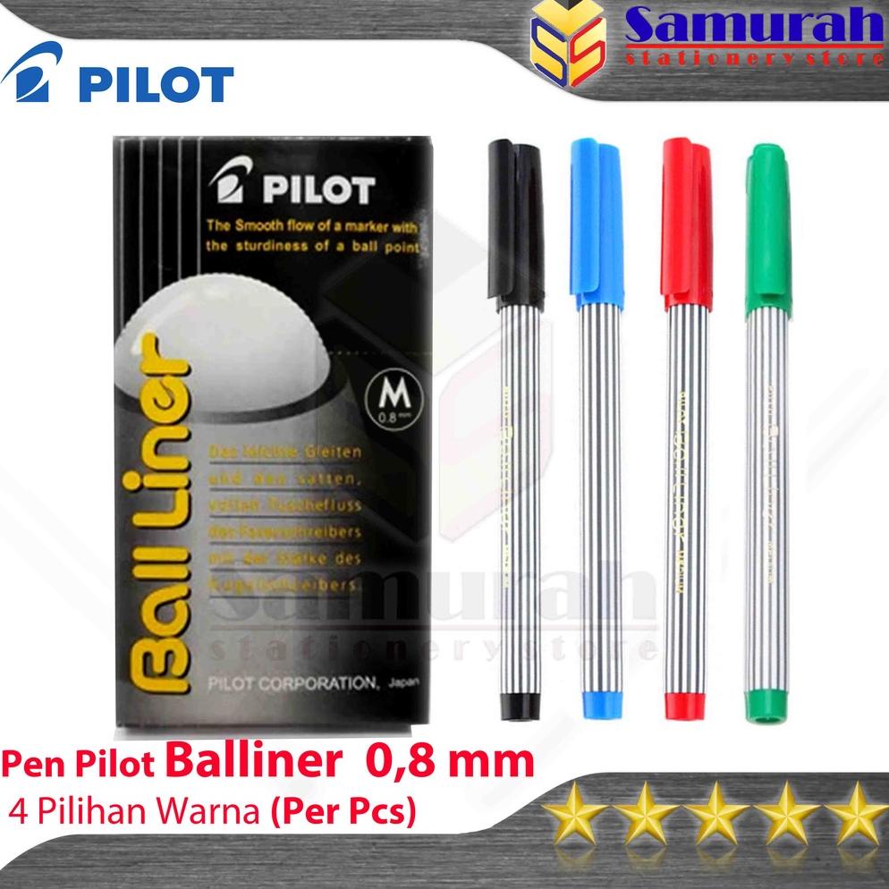 

[WRL54] Ballpoint Pilot Balliner 0.8 mm / Pulpen Baliner 08 mm / Pen Cabut Tebal Tanda Tangan Hitam - Biru zhtqm